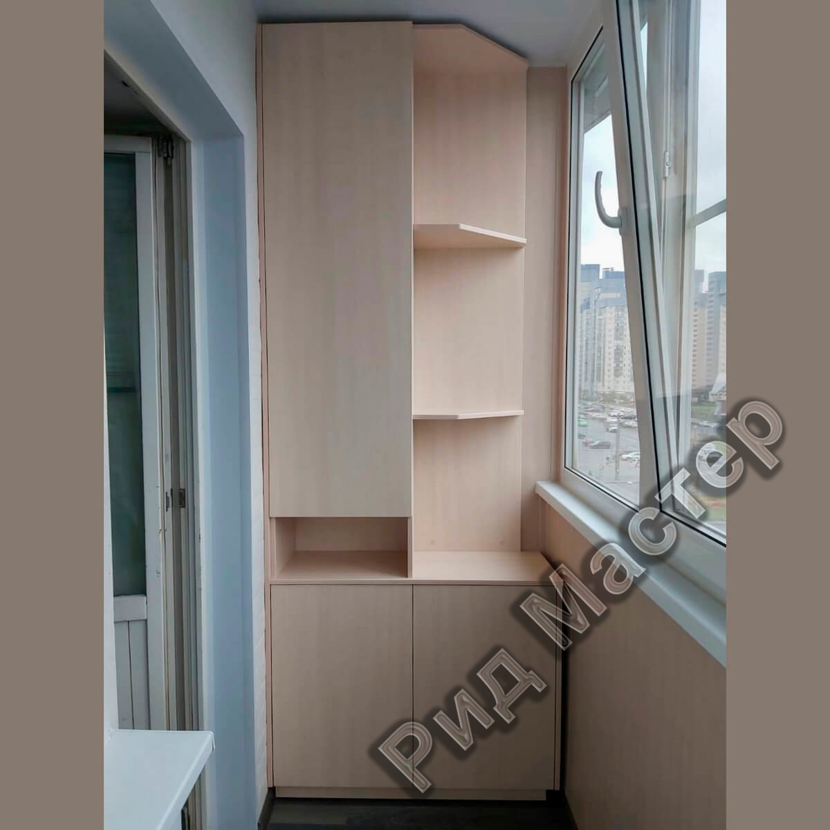 Встроенные шкафы на балкон